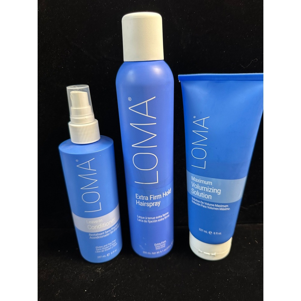 Loma Hair Care Trio Volumizing Solution Leave-In Conditioner & Firm Hairspray